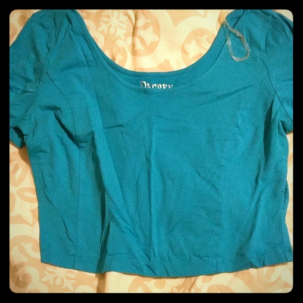 Electric blue crop top